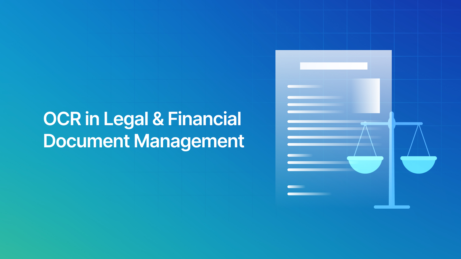 OCR in Legal & Financial Document Management