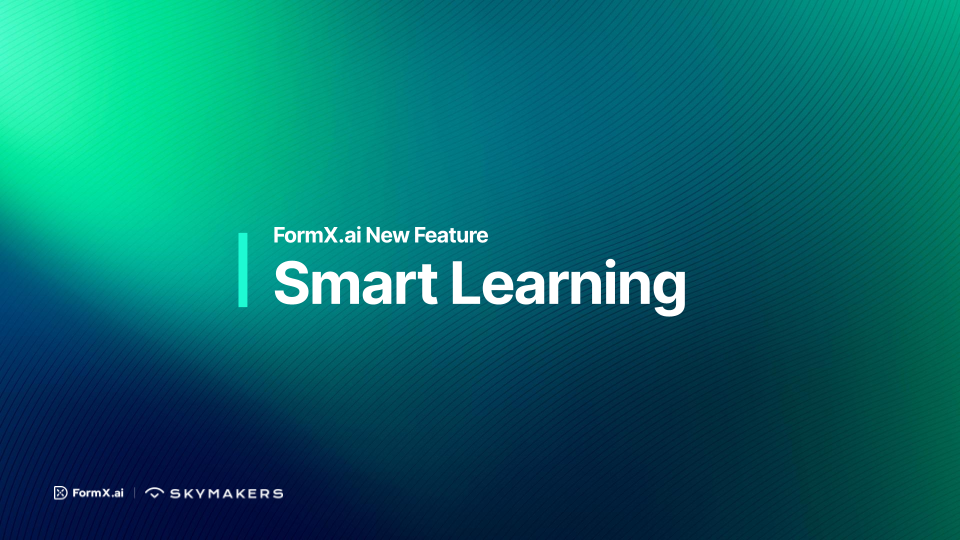 FormX.ai Smart Learning - Improved Accuracy with AI Realtime Learning
